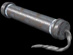 Hmmm.  Smells like a pipe bomb to me.  